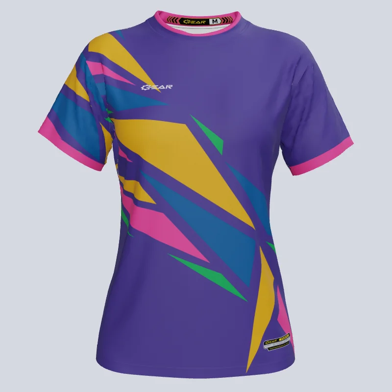 White women's jersey for a clean and fresh appearanceCustom Team Ladies Breach Soccer Jersey