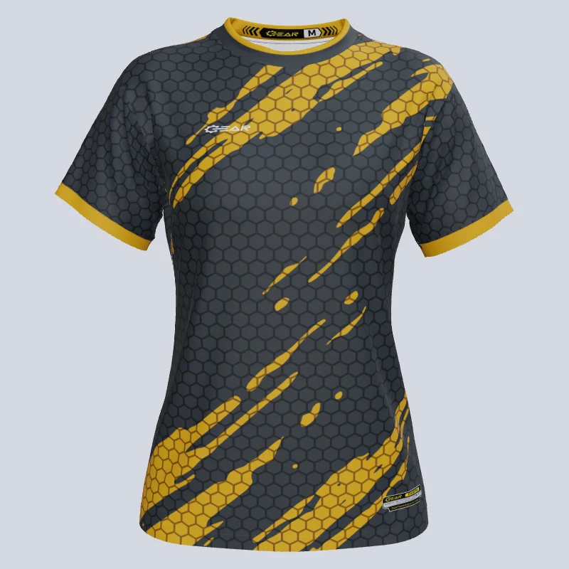 Women's jersey with a scoop - neck styleCustom Team Ladies Hex Jersey