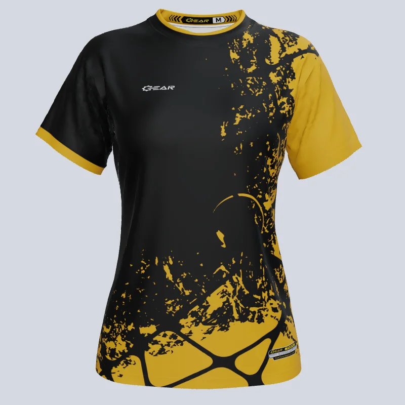 Green women's jersey for an earthy toneCustom Team Ladies Racer Soccer Jersey