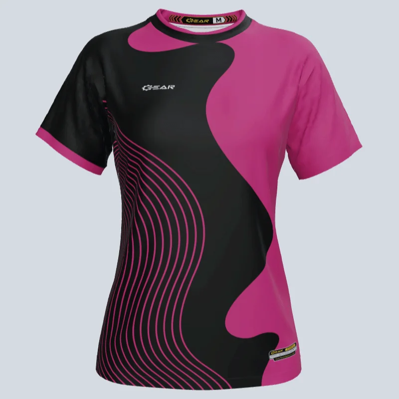 Women's jersey with moisture - wicking fabric for sportsCustom Team Ladies Wave Jersey