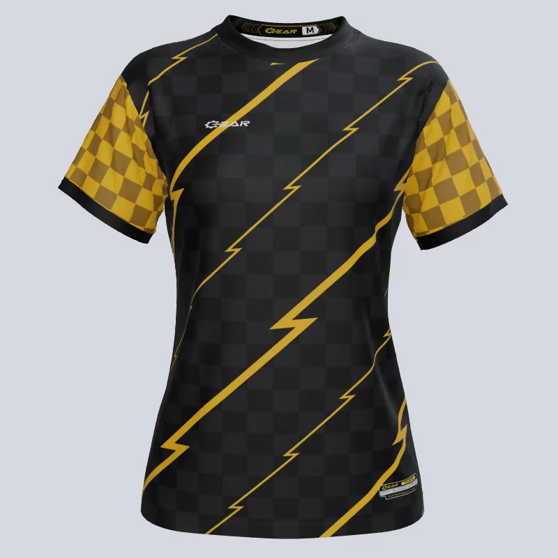 Full - length women's jersey for extra coverageCustom Team Ladies Zap Soccer Jersey