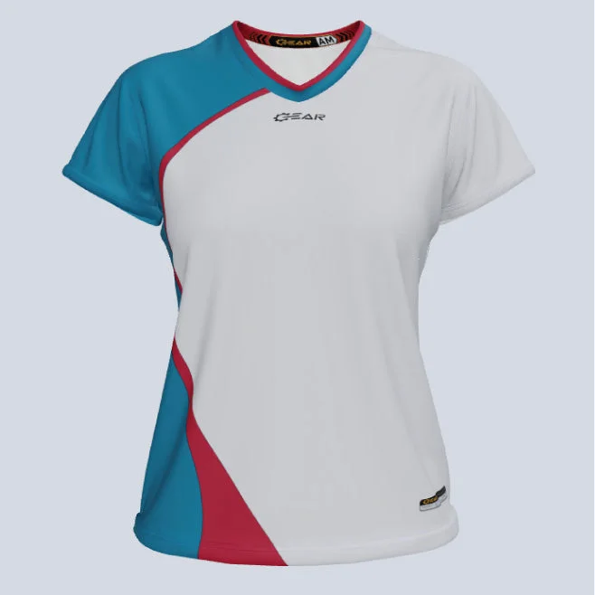Short - sleeve women's jersey for summer workoutsLadies Asia Cap Sleeve Jersey