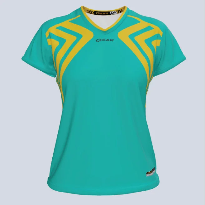 Women's jersey with antibacterial treatment for freshnessLadies Athena Cap Sleeve Jersey
