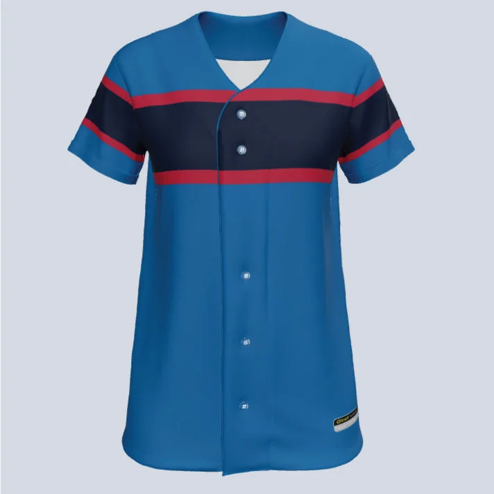Breathable cotton women's jersey for everyday comfortLadies Champion Full Button Custom Softball Jersey Breathable cotton women's jersey for everyday comfortLadies Champion Full Button Custom Softball Jersey