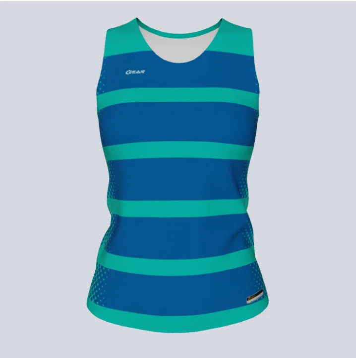 Women's jersey for running workoutsLadies Custom Fitted Track Singlet Gage Jersey