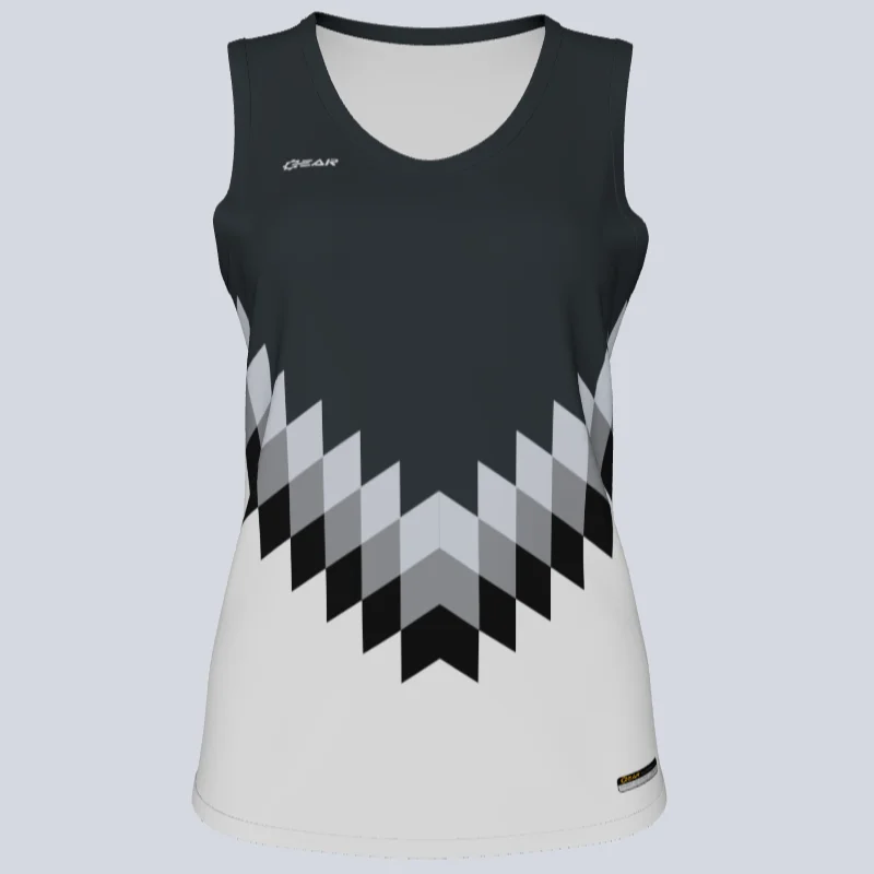 Red women's jersey for a bold statementLadies Custom Track Singlet America Jersey