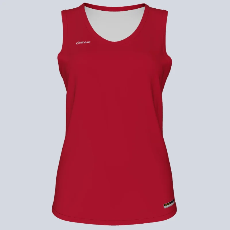 Women's jersey with side slits for added mobilityLadies Custom Track Singlet Core Jersey