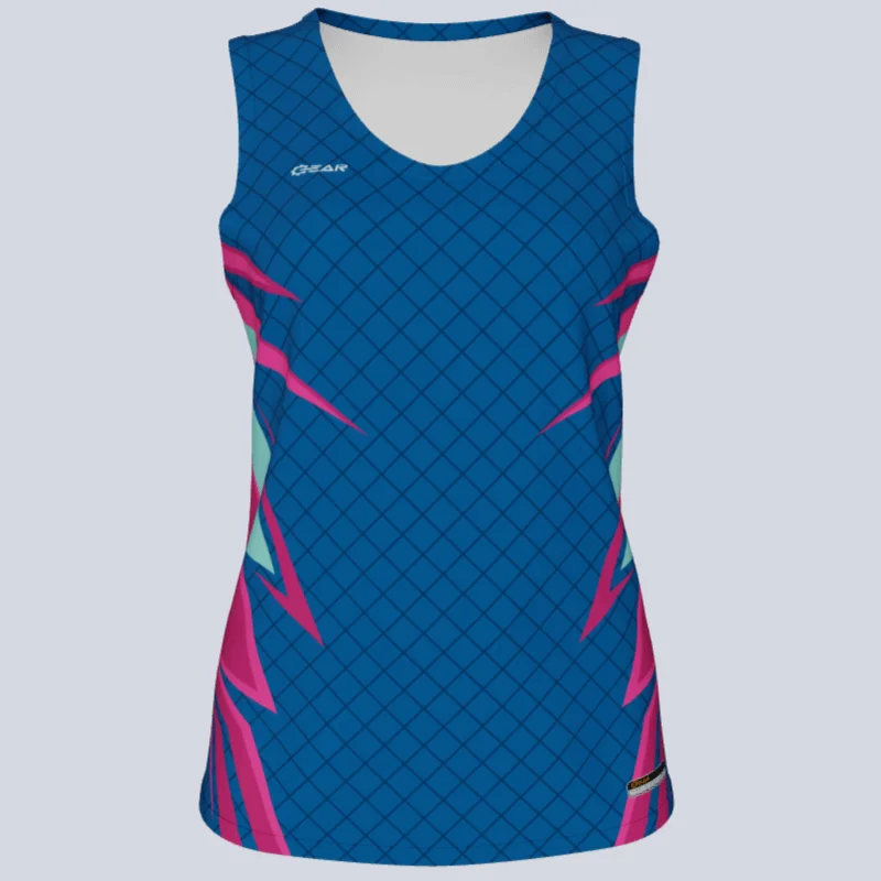 Floral - printed women's jersey for a stylish lookLadies Custom Track Singlet Hawk Jersey
