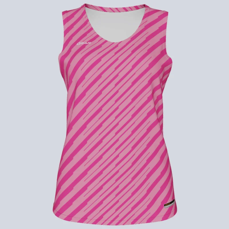 Navy - blue women's jersey for a sporty touchLadies Custom Track Singlet Jett Jersey