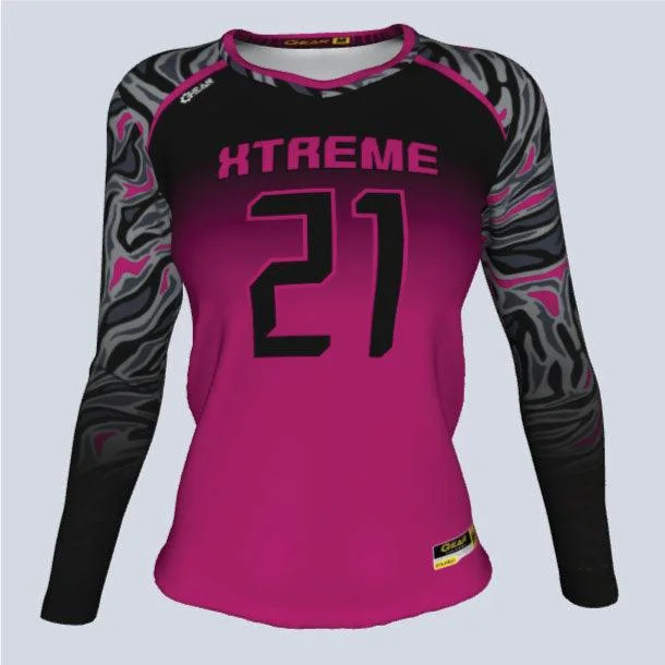 Women's jersey with a crew - neck designLadies Fitted Core Volleyball Jersey