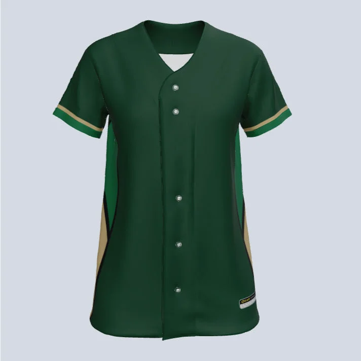 Women's jersey with a plus - size fitLadies Fuse Full Button Custom Softball Jersey