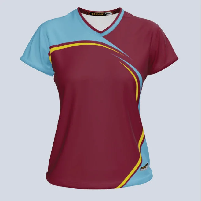 Navy - blue women's jersey for a sporty touchLadies Sol Cap Sleeve Jersey