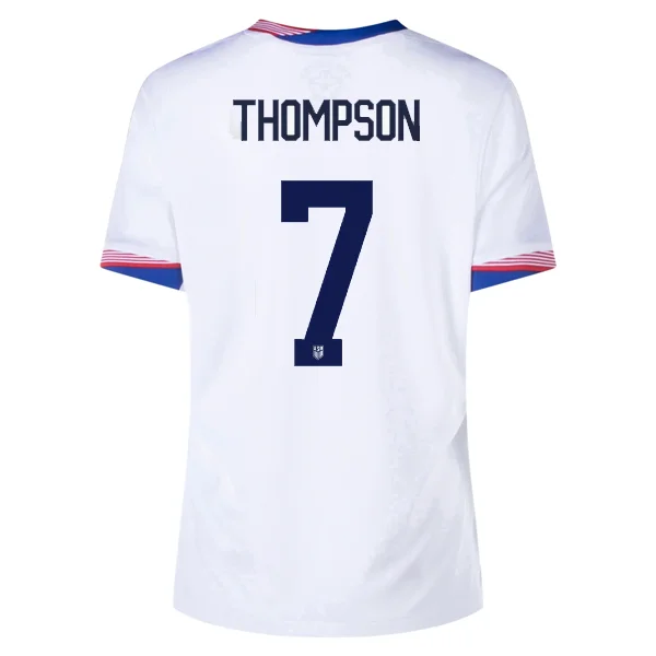 Women's jersey for outdoor sports like hikingNike Womens United States Alyssa Thompson Home Jersey 24/25 (White)