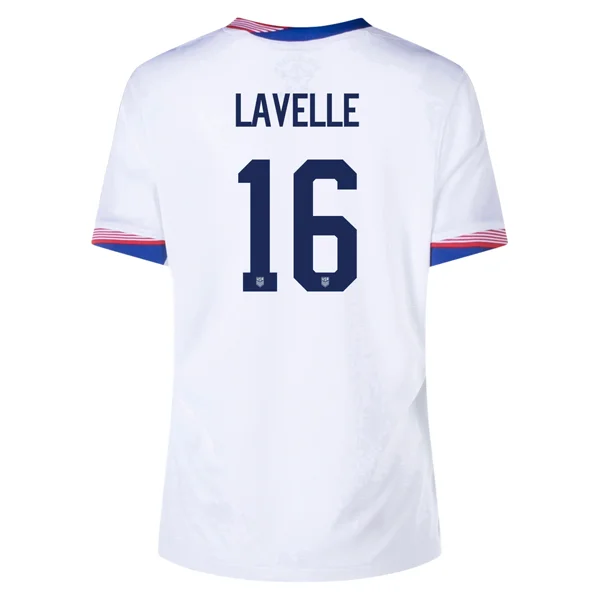 Petite - sized women's jersey for a perfect fitNike Womens United States Rose Lavelle Home Jersey 24/25 (White) Petite - sized women's jersey for a perfect fitNike Womens United States Rose Lavelle Home Jersey 24/25 (White)