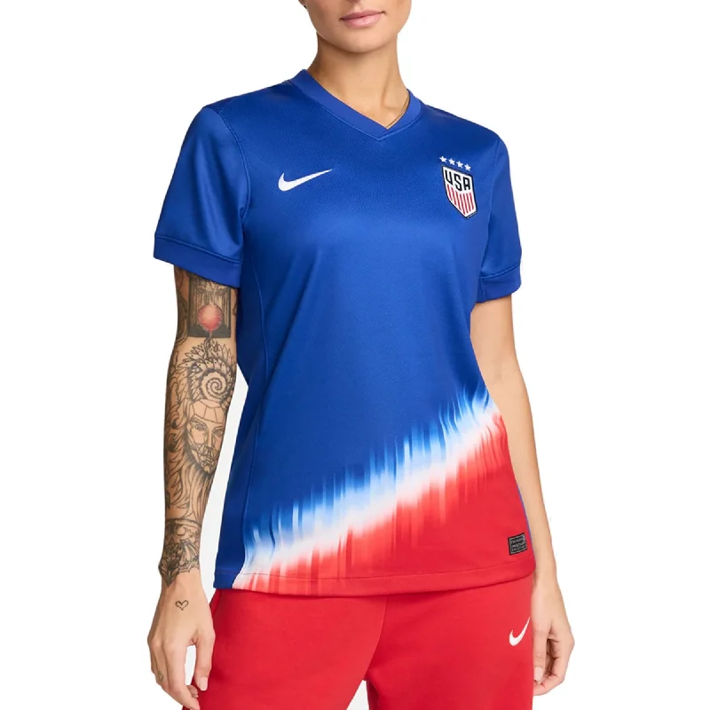 Women's jersey with a plus - size fitNike Womens United States Away Jersey 24/25 (Old Royal/White) Women's jersey with a plus - size fitNike Womens United States Away Jersey 24/25 (Old Royal/White)