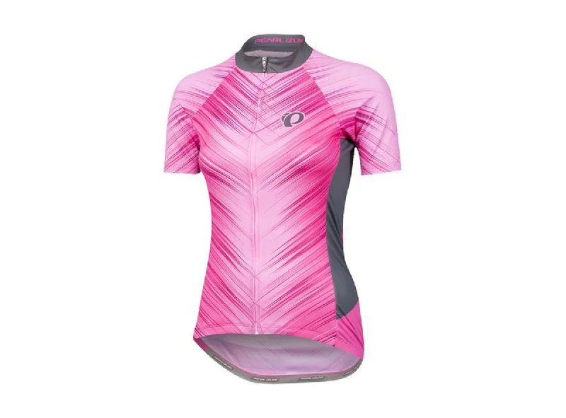 Women's jersey for Pilates sessionsPearl Izumi Elite Pursuit Ltd Short Sleeve Road Jersey - Womens - Crystalize Screaming Pink Women's jersey for Pilates sessionsPearl Izumi Elite Pursuit Ltd Short Sleeve Road Jersey - Womens - Crystalize Screaming Pink