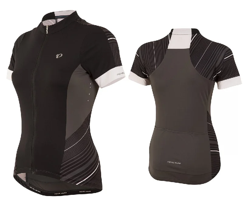 Loose - fitting women's jersey for a relaxed feelPearl Izumi Elite Pursuit Short Sleeve Road Jersey - Womens - Black Stripe