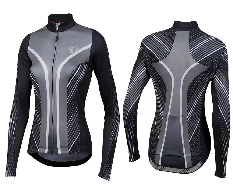 Women's jersey for pregnant women (maternity jersey)Pearl Izumi Elite Pursuit Thermal Graphic Long Sleeve Road Jersey - Womens - Smoked Pearl Whirl