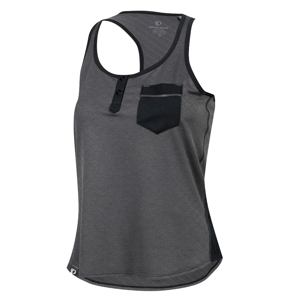 Women's jersey with a plus - size fitPearl Izumi Escape Singlet - Womens - Smoke Pearl Twill-Black Women's jersey with a plus - size fitPearl Izumi Escape Singlet - Womens - Smoke Pearl Twill-Black