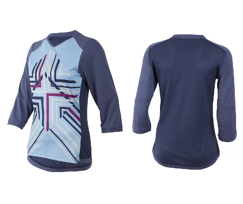 Sleeveless women's jersey for intense trainingPearl Izumi Launch 3/4 Sleeve MTB Jersey - Womens - Deep Indigo