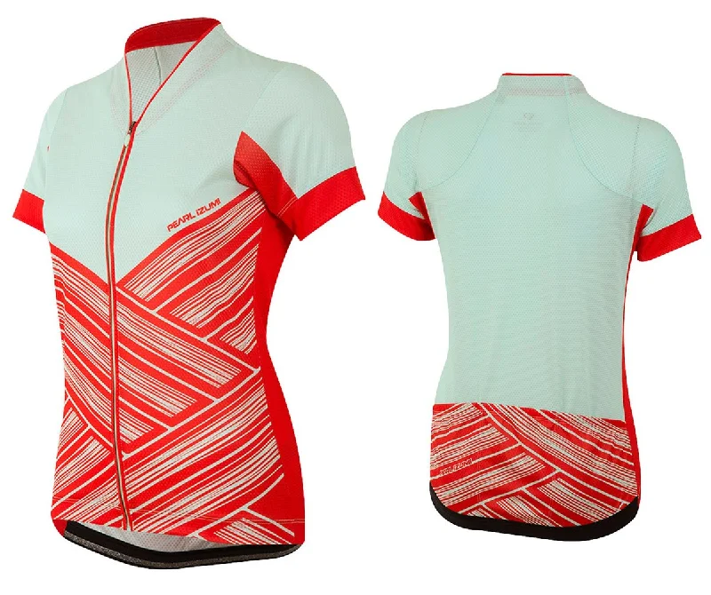 V - neck women's jersey for a more flattering lookPearl Izumi LTD Short Sleeve MTB Jersey - Womens - Mist Green Hatch