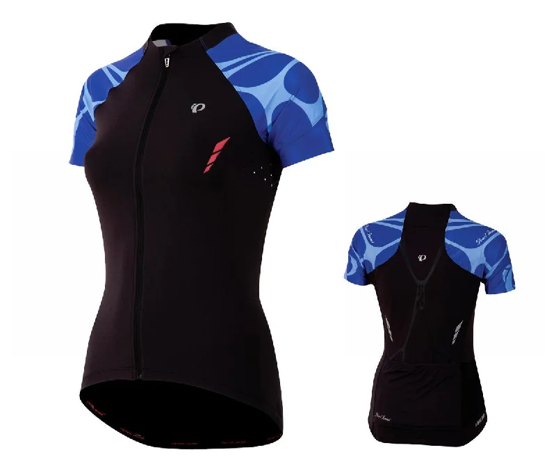 Navy - blue women's jersey for a sporty touchPearl Izumi Pro Leader Short Sleeve Road Jersey - Womens - Black-Dazzling Blue Navy - blue women's jersey for a sporty touchPearl Izumi Pro Leader Short Sleeve Road Jersey - Womens - Black-Dazzling Blue