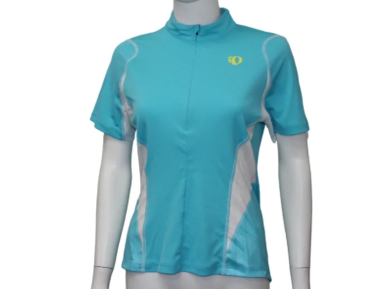 Women's jersey for cycling activitiesPearl Izumi Queen Short Sleeve MTB Jersey - Womens - Scuba Blue-White Hex
