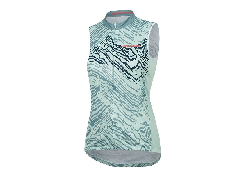 Women's jersey for pregnant women (maternity jersey)Pearl Izumi Select Escape Sleeveless Graphic Jersey - Womens - Arctic-Mist Green Phyllite Women's jersey for pregnant women (maternity jersey)Pearl Izumi Select Escape Sleeveless Graphic Jersey - Womens - Arctic-Mist Green Phyllite