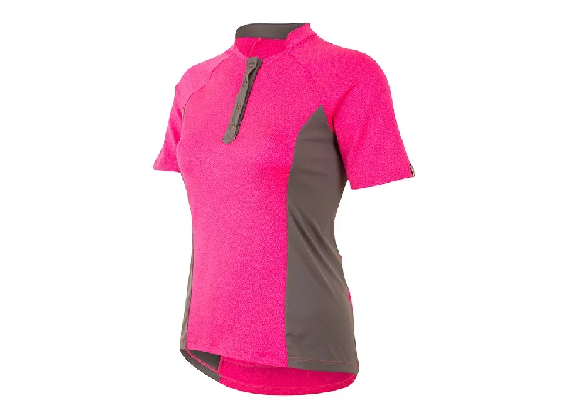 Women's jersey for beach sportsPearl Izumi Select Escape Text Short Sleeve Road Jersey - Womens - Screaming Pink-Herringbone