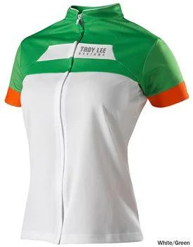 Full - length women's jersey for extra coverageTroy Lee Designs Ace Jersey - Womens - White-Green