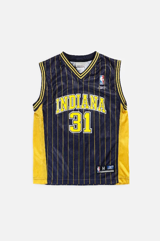 Women's jersey with a drawstring at the waistVintage Indiana Pacers NBA Jersey - Women's XS Women's jersey with a drawstring at the waistVintage Indiana Pacers NBA Jersey - Women's XS
