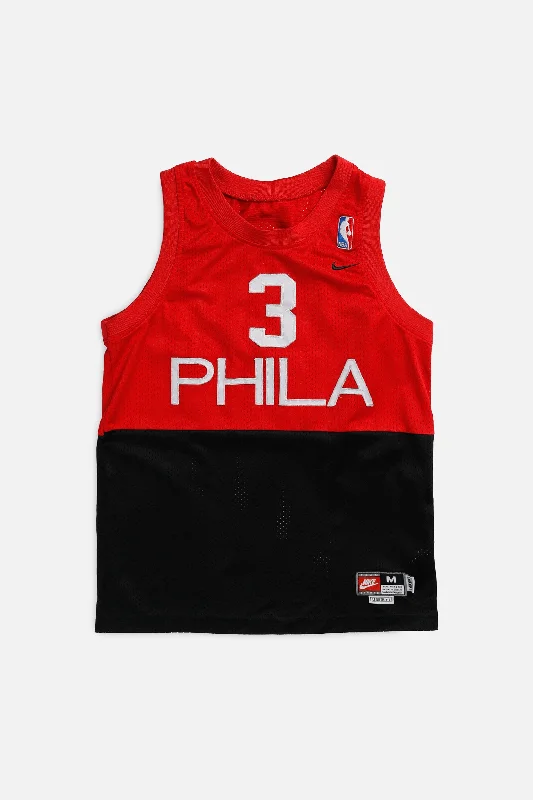Pink women's jersey for a feminine vibeVintage Philadelphia 76ers NBA Jersey - Women's XS Pink women's jersey for a feminine vibeVintage Philadelphia 76ers NBA Jersey - Women's XS