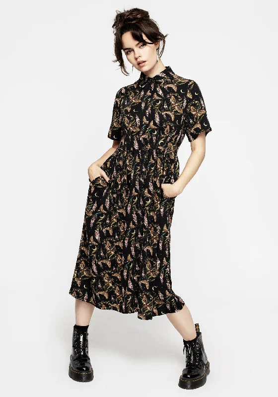 Sheath Women Dress with a Tailored Fit for a Professional LookAtropos Midi Shirt Dress