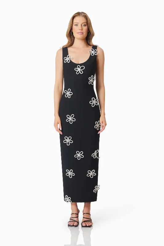 Sleeveless Women Dress in Bright Colors for Summer PartiesDelia Diamante Midi Dress In Black Sleeveless Women Dress in Bright Colors for Summer PartiesDelia Diamante Midi Dress In Black