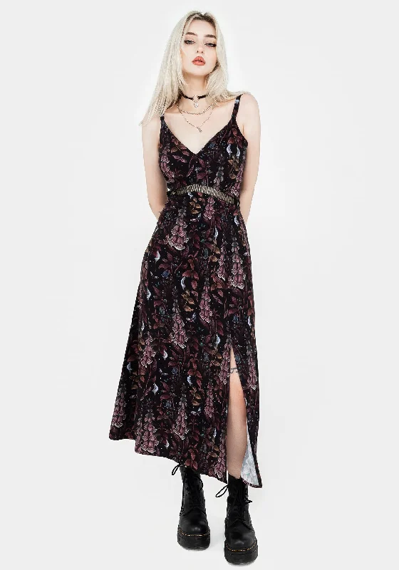 Sleeveless Women Dress in Bright Colors for Summer PartiesFoxglove Midaxi Cami Dress Sleeveless Women Dress in Bright Colors for Summer PartiesFoxglove Midaxi Cami Dress