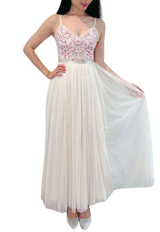 Backless Women Dress for a Sexy and Alluring Look at Evening EventsIvory Rosie Lace Cami Maxi Dress