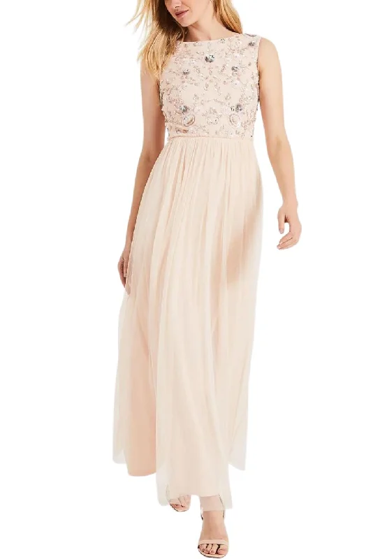 Wrap - Style Women Dress with Adjustable Fit for All Body TypesIvory Rosario Beaded Maxi Dress