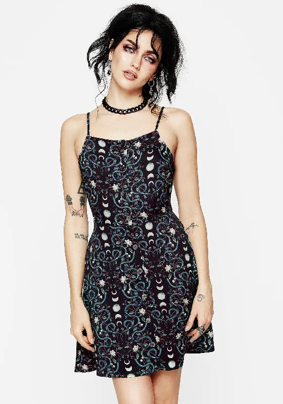 Ruffled Women Dress with Multiple Layers for a Playful and Girly StylePythia Button Up Mini Apron Dress