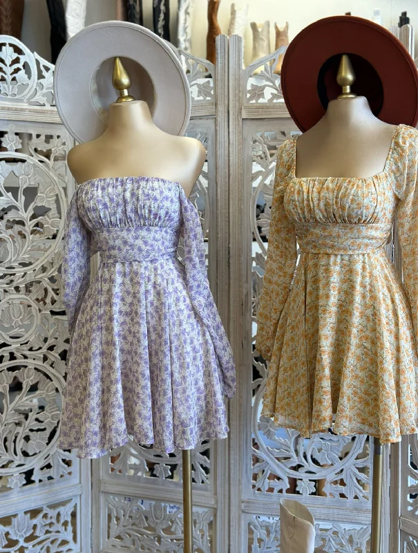 Sheath Women Dress with a Tailored Fit for a Professional LookRibbon Back Floral Dress- Not Stretchy