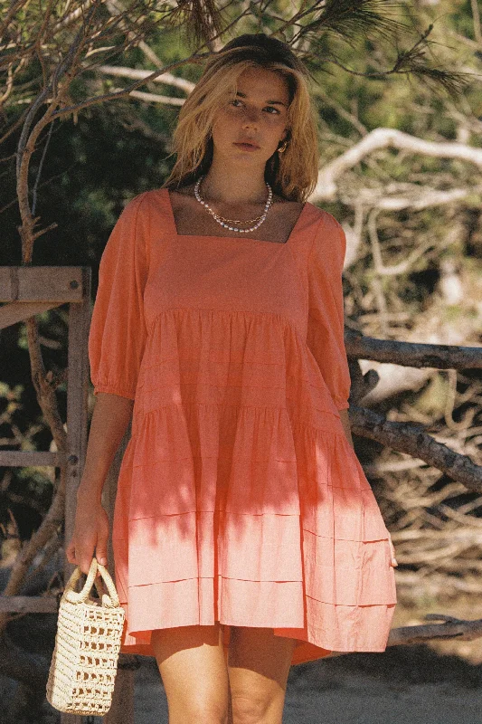 Ball Gown Women Dress with a Full Skirt for a Princess - like LookRoxanne Coral SS Mini Dress