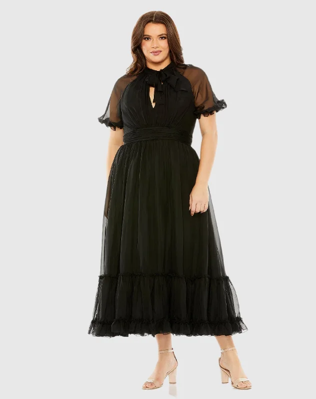 Long - Sleeve Women Dress in Velvet for a Luxurious Winter Look Long - Sleeve Women Dress in Velvet for a Luxurious Winter Look Sheer Puff Sleeve Dress
