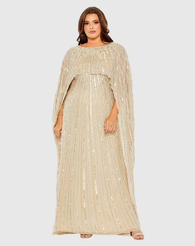 Halter Neck Women Dress to Show Off the Shoulders and Neckline Halter Neck Women Dress to Show Off the Shoulders and Neckline Embellished Column Cape Gown Halter Neck Women Dress to Show Off the Shoulders and Neckline Halter Neck Women Dress to Show Off the Shoulders and Neckline Embellished Column Cape Gown