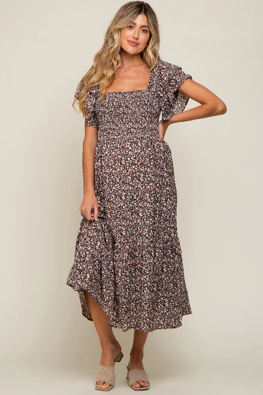 Plus Size Women Dress with a Flattering A - Line Cut for Comfort and Style Plus Size Women Dress with a Flattering A - Line Cut for Comfort and Style Black Floral Flutter Maternity Midi Dress Plus Size Women Dress with a Flattering A - Line Cut for Comfort and Style Plus Size Women Dress with a Flattering A - Line Cut for Comfort and Style Black Floral Flutter Maternity Midi Dress