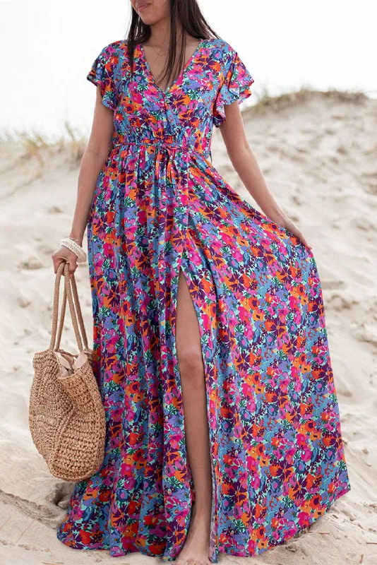 Maxi Women Dress with Floral Print for a Bohemian Vibe Maxi Women Dress with Floral Print for a Bohemian Vibe Blue Floral Print V Neck Wrap Split Maxi Dress Maxi Women Dress with Floral Print for a Bohemian Vibe Maxi Women Dress with Floral Print for a Bohemian Vibe Blue Floral Print V Neck Wrap Split Maxi Dress
