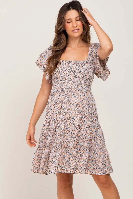 Maxi Women Dress with Floral Print for a Bohemian Vibe Maxi Women Dress with Floral Print for a Bohemian Vibe Cream Floral Smocked Tiered Maternity Dress Maxi Women Dress with Floral Print for a Bohemian Vibe Maxi Women Dress with Floral Print for a Bohemian Vibe Cream Floral Smocked Tiered Maternity Dress