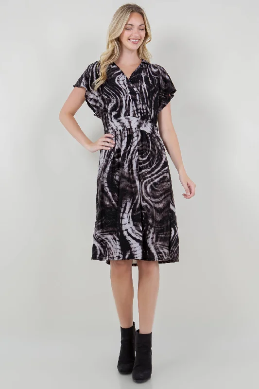 Backless Women Dress for a Sexy and Alluring Look at Evening Events Backless Women Dress for a Sexy and Alluring Look at Evening Events DOLMAN FLUTTER SLV SURPLICE MIDI DRESS - D3462-DSPR-A1053-1