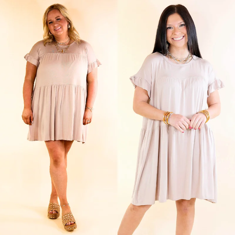 Sleeveless Women Dress in Bright Colors for Summer Parties Sleeveless Women Dress in Bright Colors for Summer Parties Gorgeous Girly Ruffle Sleeve Tiered Dress in Taupe Sleeveless Women Dress in Bright Colors for Summer Parties Sleeveless Women Dress in Bright Colors for Summer Parties Gorgeous Girly Ruffle Sleeve Tiered Dress in Taupe