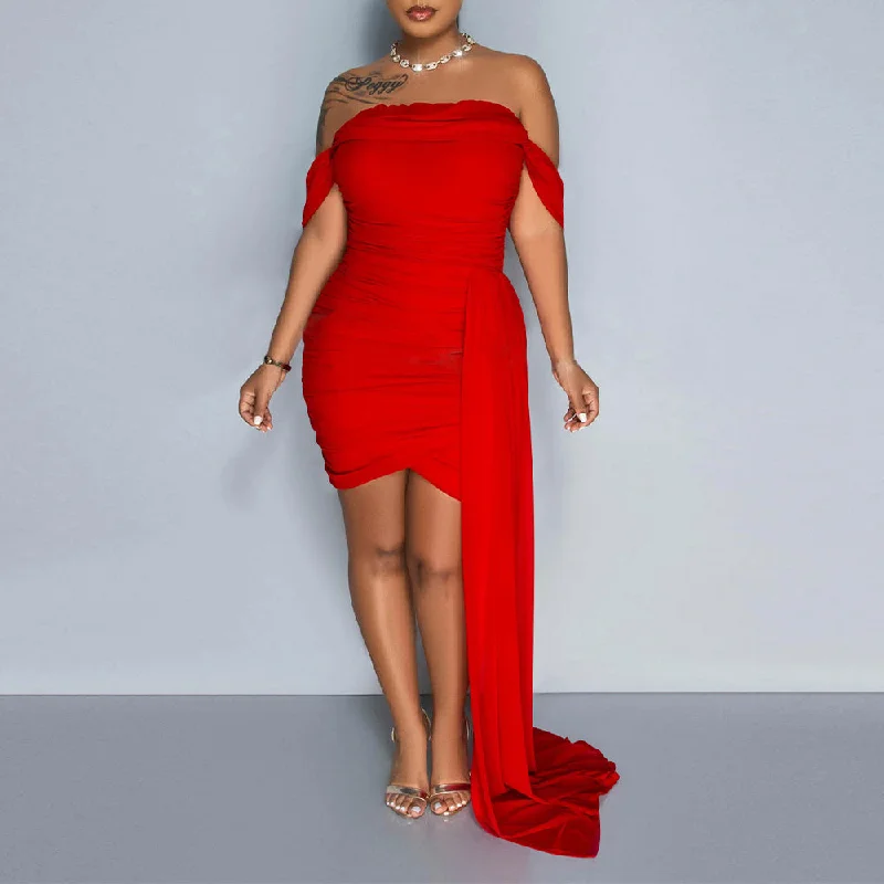 Mermaid - Style Women Dress with a Fitted Silhouette for Special Occasions Mermaid - Style Women Dress with a Fitted Silhouette for Special Occasions MALYBGG Backless Short Skirt Strapless Irregular Dress 6795LY Mermaid - Style Women Dress with a Fitted Silhouette for Special Occasions Mermaid - Style Women Dress with a Fitted Silhouette for Special Occasions MALYBGG Backless Short Skirt Strapless Irregular Dress 6795LY