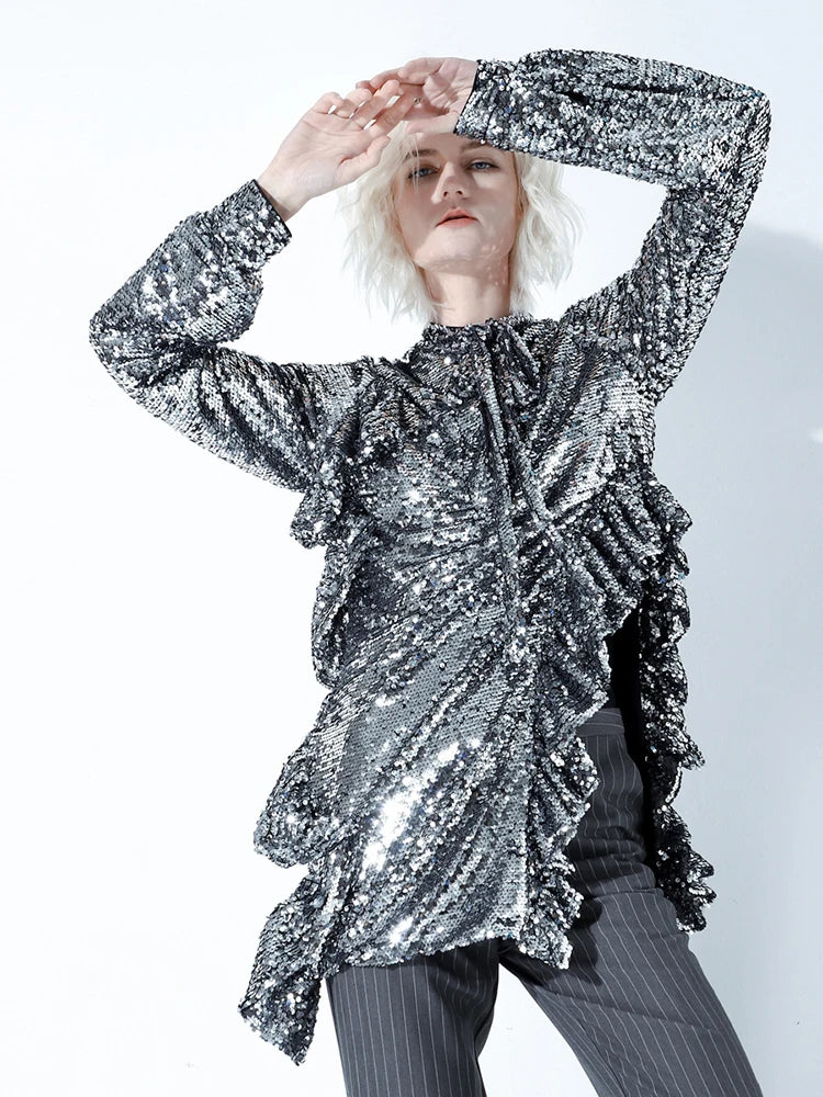 Empire Waist Women Dress to Accentuate the Bust and Conceal the Waist Empire Waist Women Dress to Accentuate the Bust and Conceal the Waist Sequin Long Sleeve Asymmetrical Shirt Empire Waist Women Dress to Accentuate the Bust and Conceal the Waist Empire Waist Women Dress to Accentuate the Bust and Conceal the Waist Sequin Long Sleeve Asymmetrical Shirt