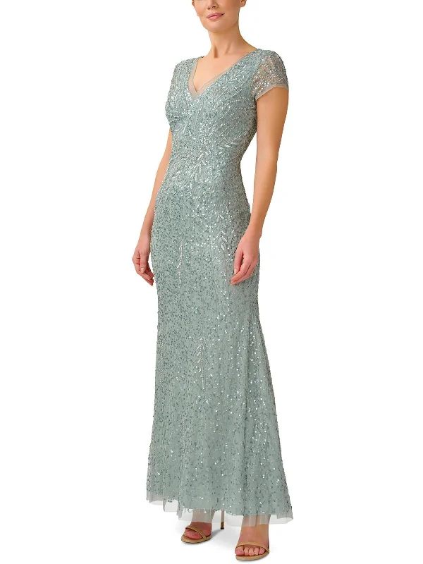 Long - Sleeve Women Dress in Velvet for a Luxurious Winter Look Long - Sleeve Women Dress in Velvet for a Luxurious Winter Look Womens Beaded Mermaid Evening Dress